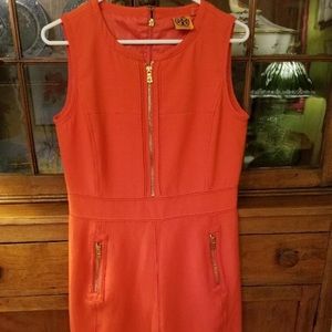 Tory Burch Women’s Orange Mariel Sleeveless Dress